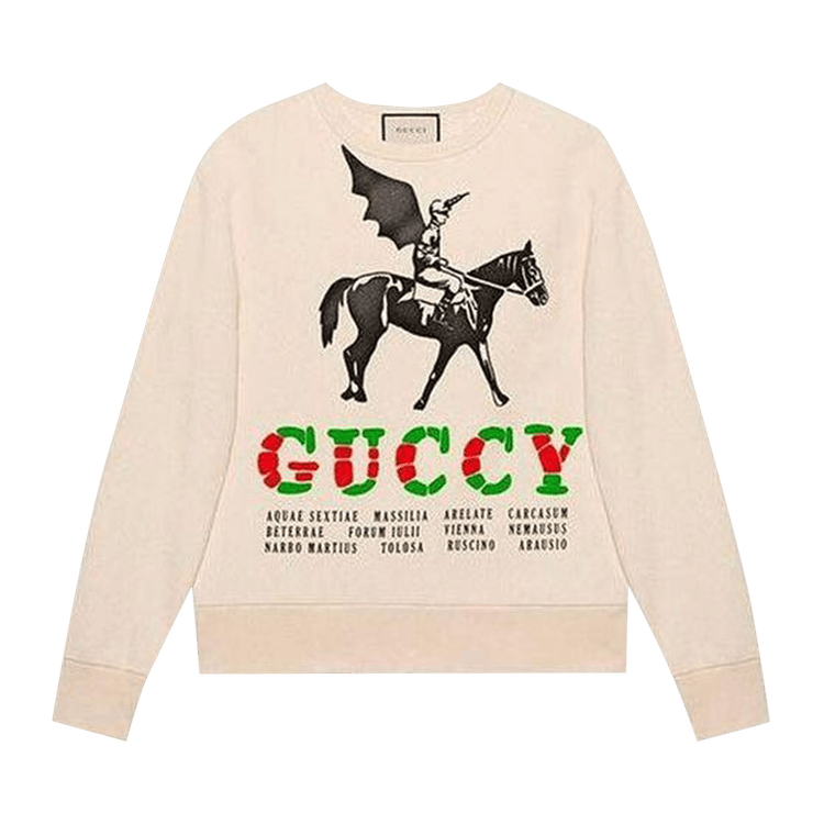 Gucci Crewneck Sweatshirt "Natural/Multicolor"