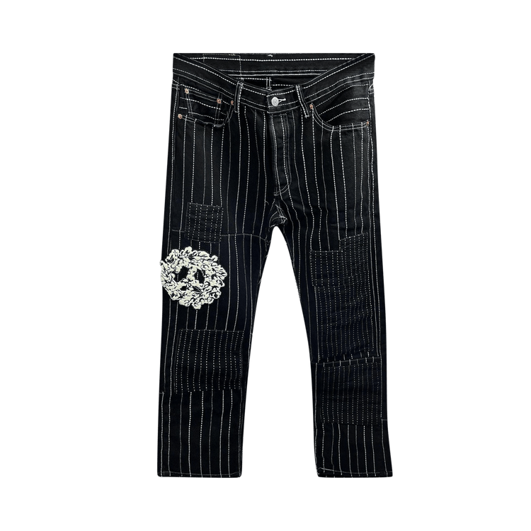Levi's x Denim Tears Black Stitched Denim Trousers 'Black'