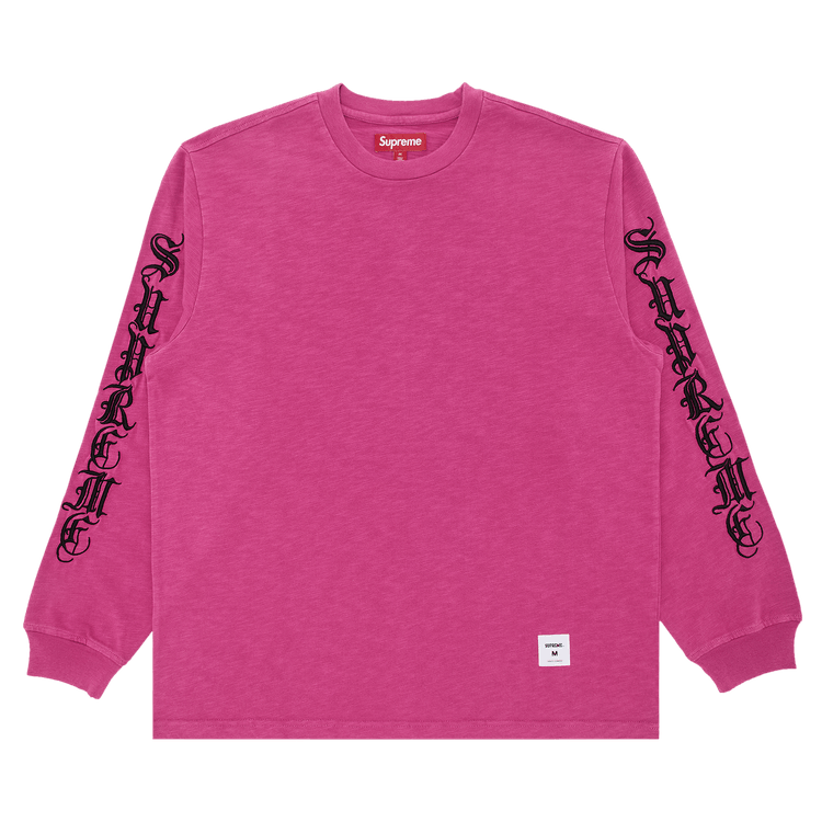 Supreme Old English Long-Sleeve Top "Magenta"
