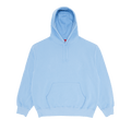 Supreme Satin Appliqué Hooded Sweatshirt "Light Blue"