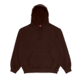 Supreme Satin Appliqué Hooded Sweatshirt "Brown"