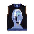 KidSuper Reverse Knit Patchwork Face Vest "Multicolor/Blue"