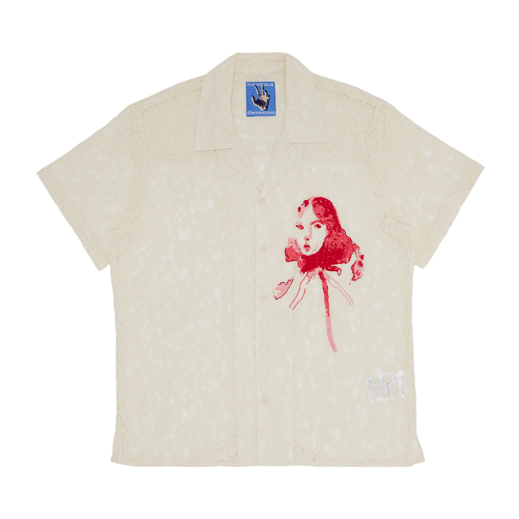 KidSuper Lace Girl Painting Shirt "Cream"