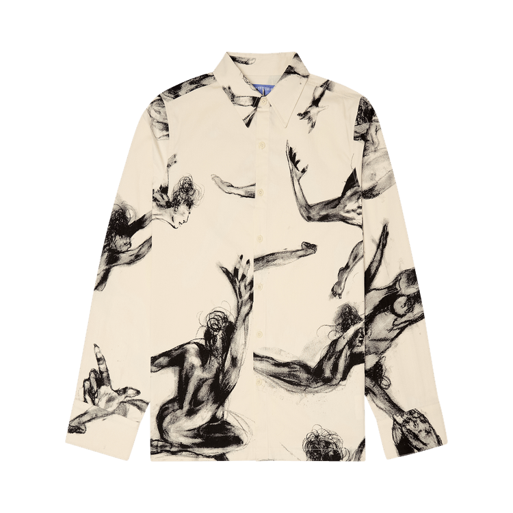 KidSuper Trapeze Performer Button Up "Cream"