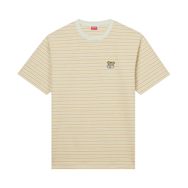 Kenzo Verdy Embroidered Classic T-Shirt "Striped Jersey Golden"