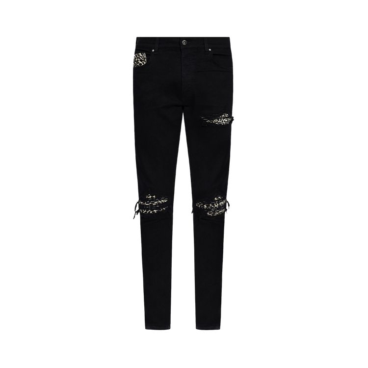 Amiri Leopard MX1 Jean "Black"