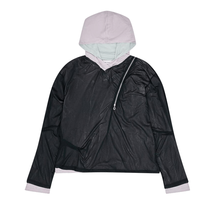 Kiko Kostadinov Knox Mesh Hoodie "Icy Lilac/Jade Green/Black"