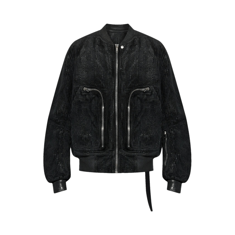 Rick Owens DRKSHDW Bauhaus Corduroy Flight Bomber "Black"