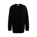 Yohji Yamamoto Pour Homme Round Neck Sweater "Charcoal Black"