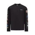 Off-White Fresco Diag Skate Long-Sleeve Tee "Black/White"