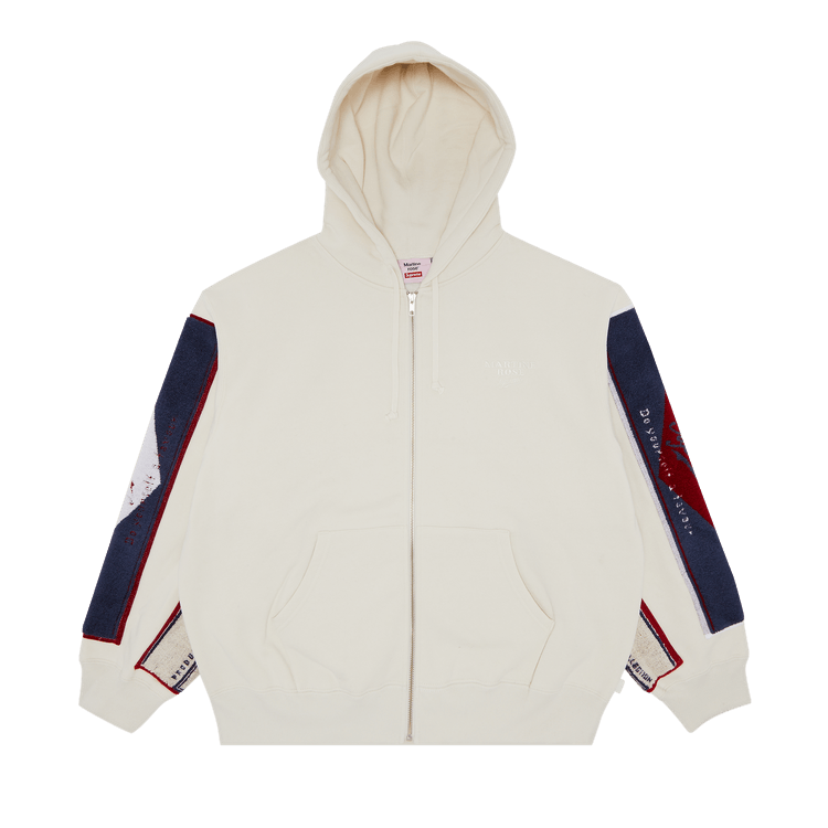 Supreme x Martine Rose Towel Zip Up Hooded Sweatshirt "White"
