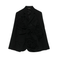 Comme des Garçons Embroidered Ruffle Design Jacket "Black"