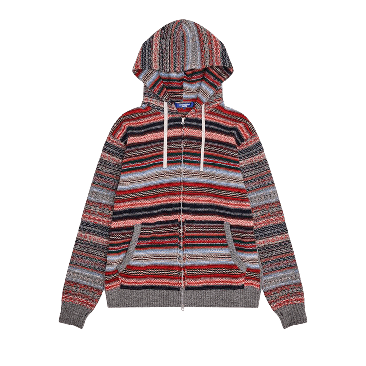 Junya Watanabe Shetland Wool Jacquard Hoodie "Grey"