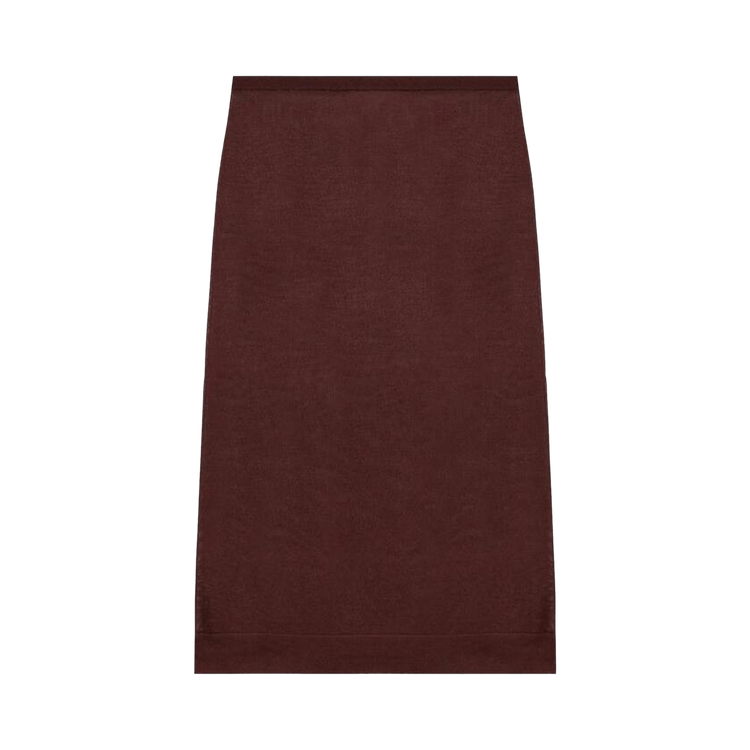 Saint Laurent Knit Pencil Skirt "Chocolate"