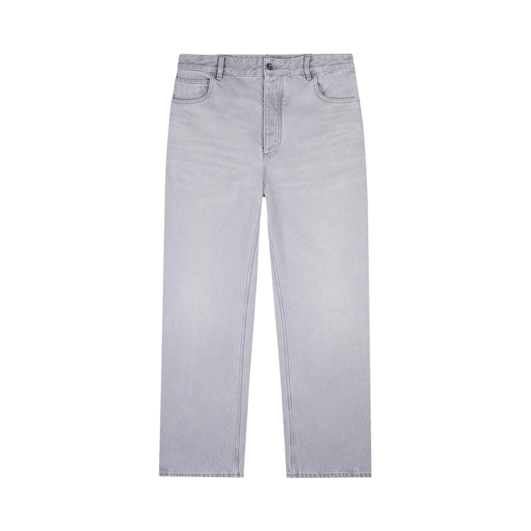 Bottega Veneta Washed Denim Trousers "Light Grey"