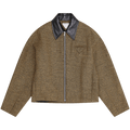 Bottega Veneta Frise Blouson "Flax/Beige/Black"