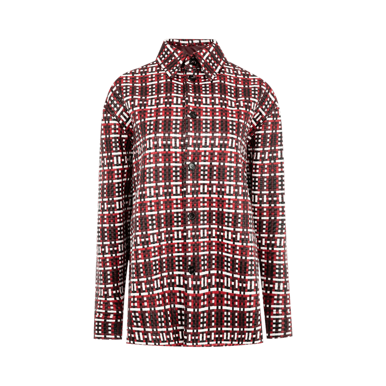 Bottega Veneta Mini Intreccio Jacket "Apple/Barol/White/Black"