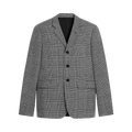 CELINE Mods Jacket In Prince Of Wales "Black/Craie"