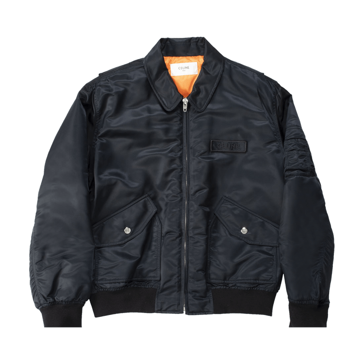 CELINE Patch Bomber Jacket "Black"