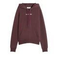 Lanvin Mohair Logo Hoodie "Burgundy"
