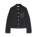 Lanvin Logo Embossed Denim Jacket "Black"