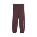 Lanvin Tubular Curb Mohair Logo Jog Pants "Burgundy"