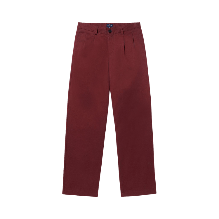 Noah Double Pleated Pants "Wine"