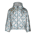 BLUEMARBLE Hooded Bomber Jacket "Reflective Silver"