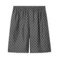 Gucci Monogram Shorts "Grey/White"