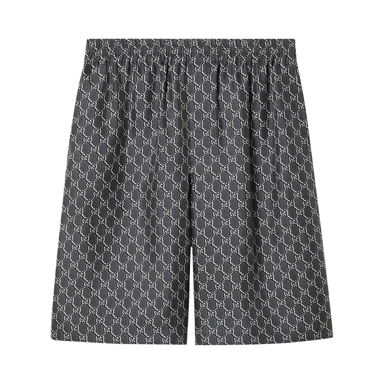 Gucci Monogram Shorts "Grey/White"