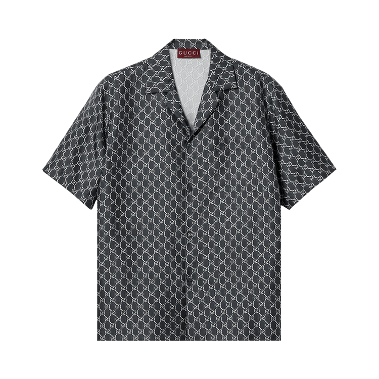 Gucci Monogram Vacation Shirt "Grey/White"