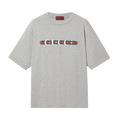 Gucci Web Logo T-Shirt "Grey Melange"