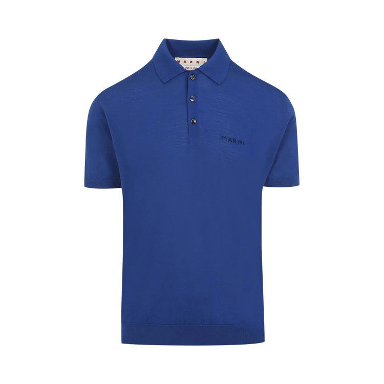 Marni Short-Sleeve Polo Shirt "Blue"