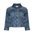 Miu Miu Cropped Stretch Denim Jacket "Navy"