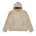 Advisory Board Crystals Ecopel Sheepskin Zip Up Jacket "Ecru"