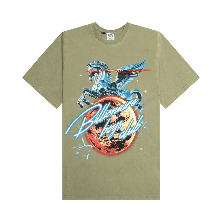 Billionaire Boys Club Equuleus Short-Sleeve Tee (Oversized Fit) "Oil Green"