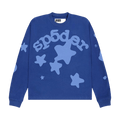 Sp5der Beluga Long-Sleeve HW Tee "Blue"