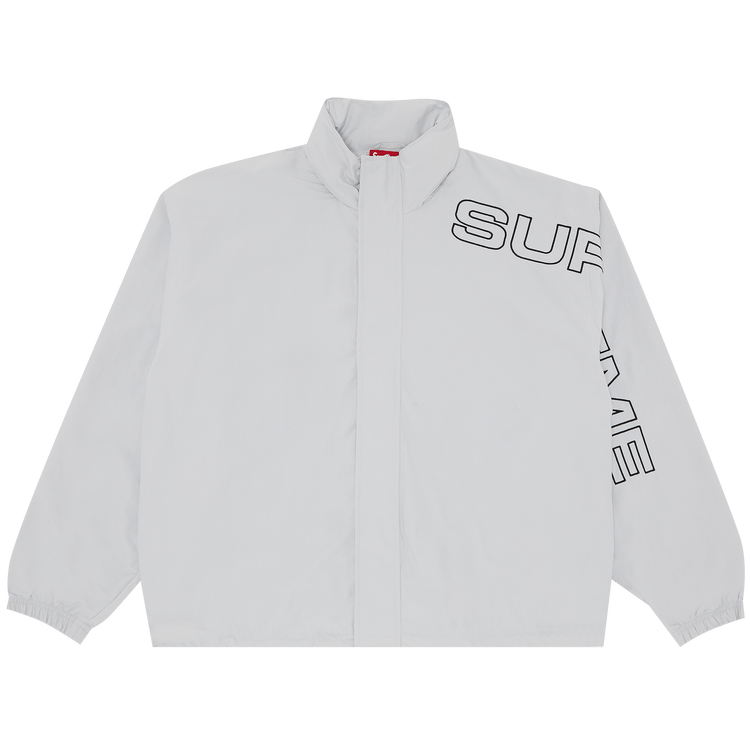 Supreme Spellout Embroidered Track Jacket "Grey"