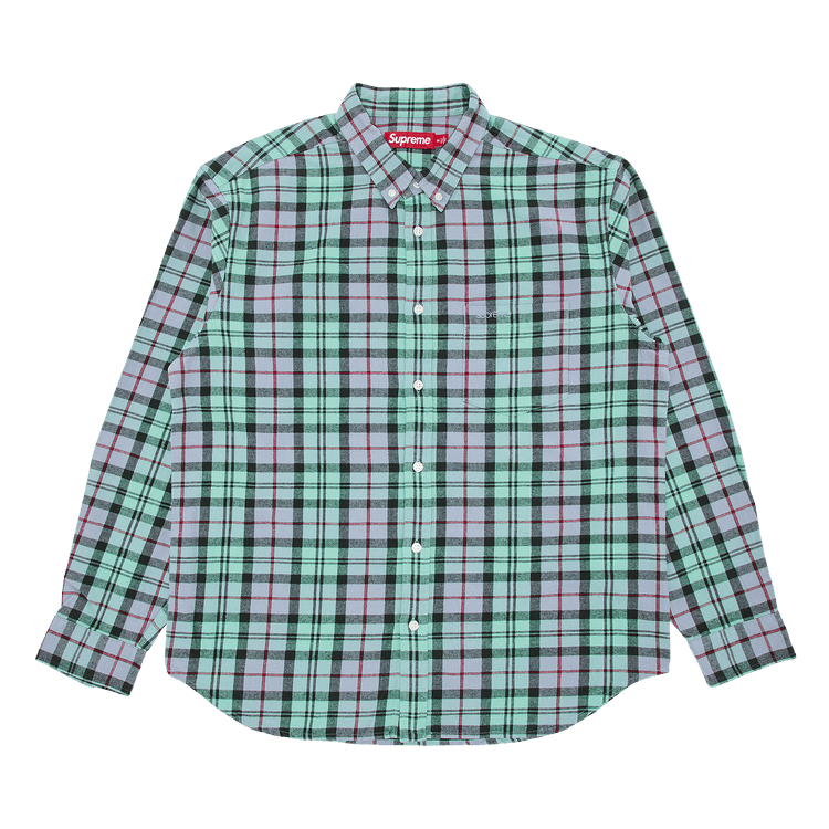 Supreme Plaid Flannel Shirt "Blue"