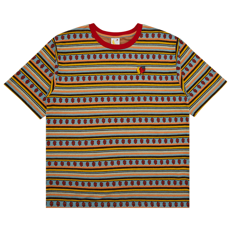 Sky High Farm Workwear Jacquard Flower T-Shirt "Multicolor"