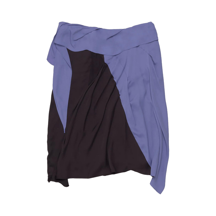 Kiko Kostadinov Kukri Draped Skirt "Raw Umber/Lilac"