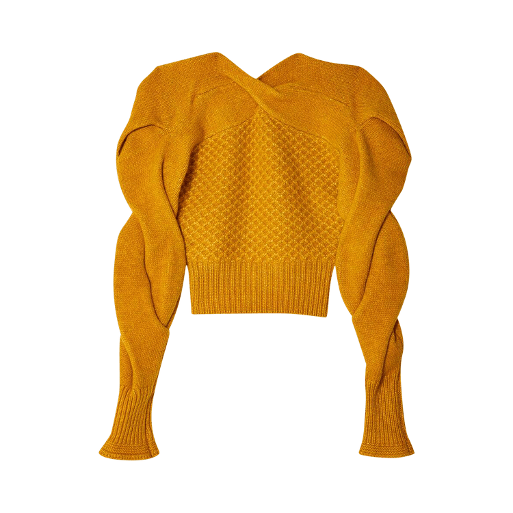 Kiko Kostadinov Dendra Cabled Pullover Knit "Gold"
