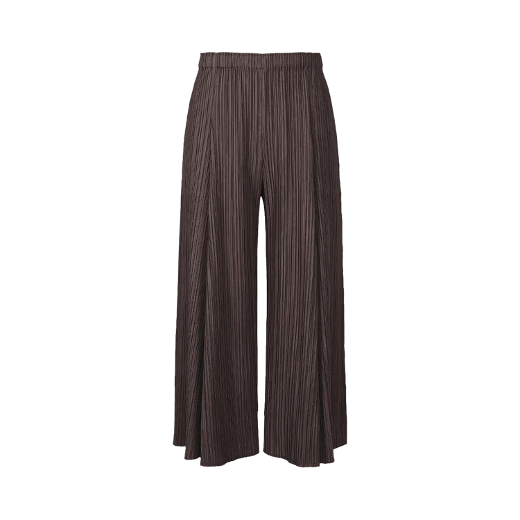 Pleats Please Issey Miyake Mellow Pleats Pants "Dark Brown"