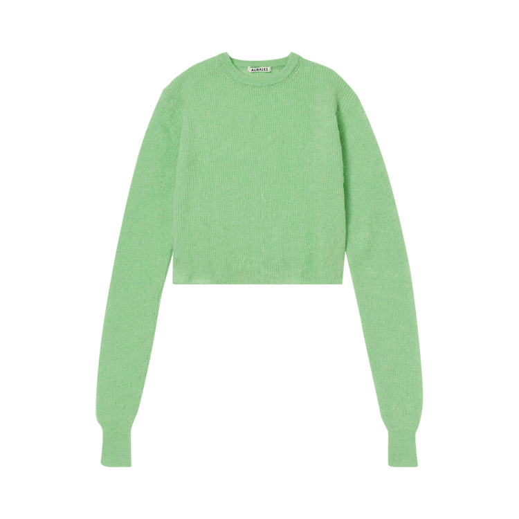 Auralee Baby Suri Alpaca Sheer Knit "Light Green"