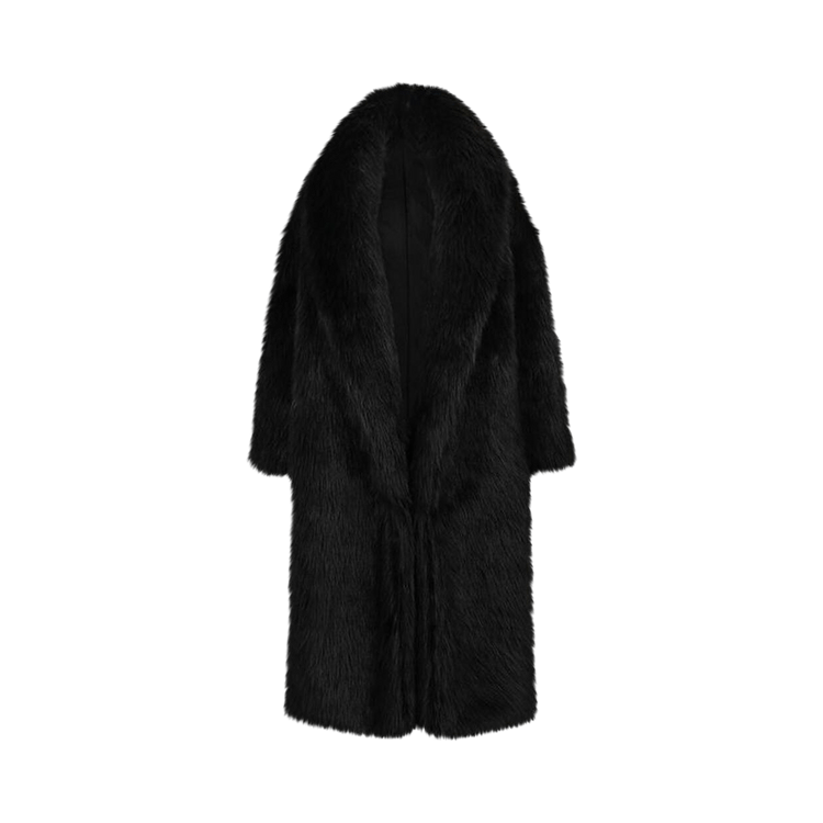 Entire Studios Vast Fur Coat "Black"