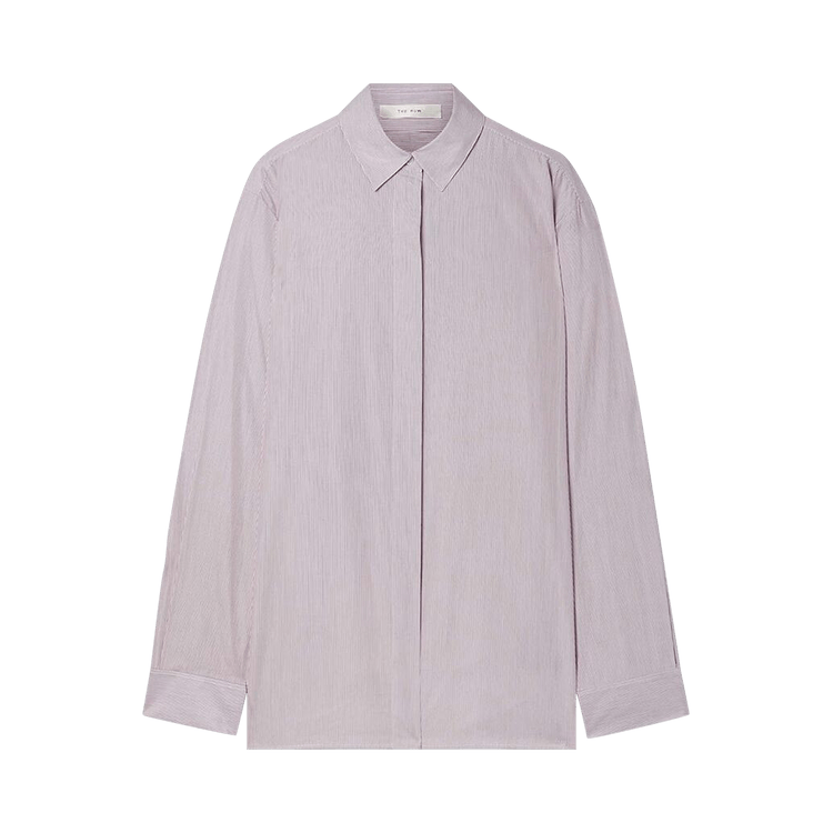 The Row Big Sisea Shirt "Burgundy/White"