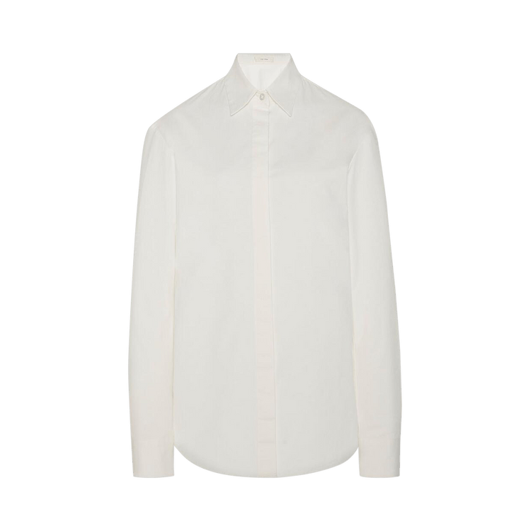 The Row Derica Long-Sleeve Shirt "White"