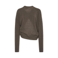 The Row Laris Twist Neck Top "Taupe"
