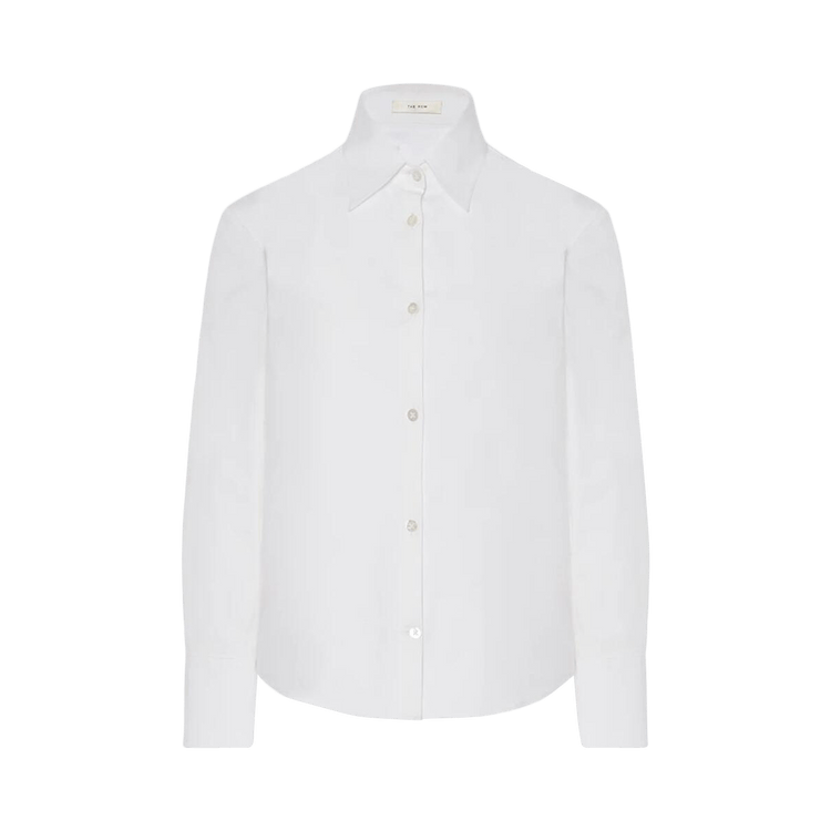 The Row Frou Long-Sleeve Shirt "White"