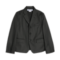 Comme des Garçons Polyester Serge Thick Blazer "Black"